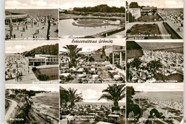 Groemitz Ostseebad Kursaal Promenade Strand Kurpark Kurmittelhaus Strandcafé Str