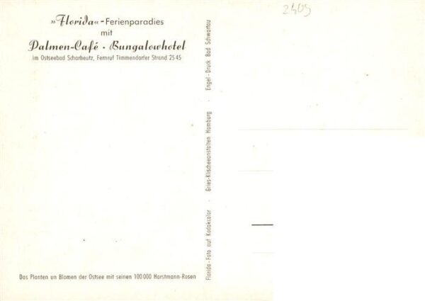 Scharbeutz Ostseebad Florida Ferienparadies mit Palmen Cafe Bungalowhotel – Bild 2