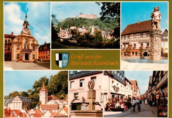 Kulmbach Rathaus Schloss Brunnen Orspartie Gasthof Ries