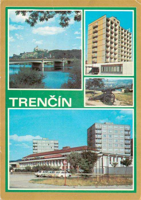 Trencin Trentschinteplitz SK Pod hradom spominana Napis na skale  V sucasnosti v