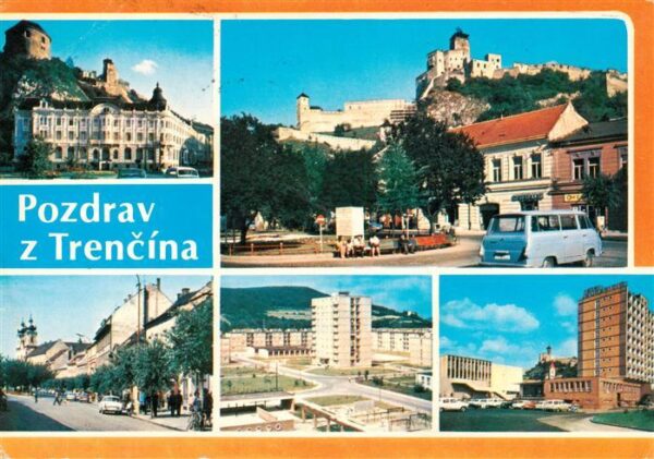 Trencin Trentschinteplitz SK Hotel Tatra Trenicianske hrad Mierove namestie Nova
