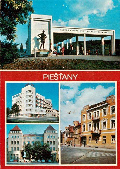 Piestany Pistian Poestyen SK Portal Kolonadoveho mostu Hotely Eden Lipa a Victor