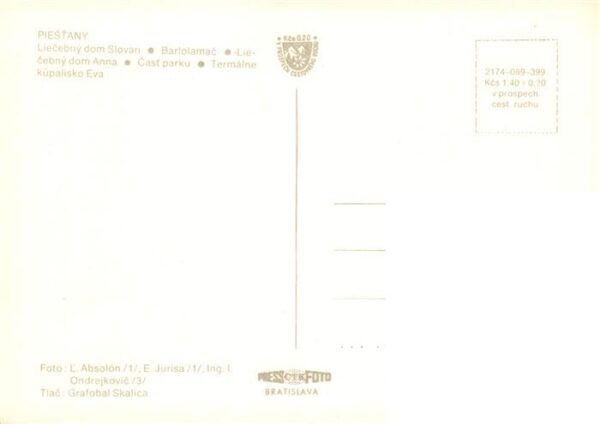 Piestany Pistian Poestyen SK Barlolamac Liecebny dom Slovan Liecebny dom Anna Ca – Bild 2