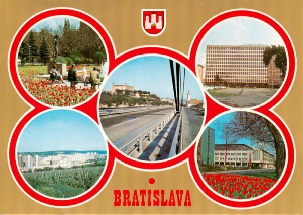 Bratislava Pressburg Pozsony SK Park na Sararikovom Budova Slovenchemie Pohlad n