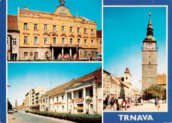 Trnava Slovakia Mestsky narodny vybor Ulica Februaroveho vitastva Mestska veza p