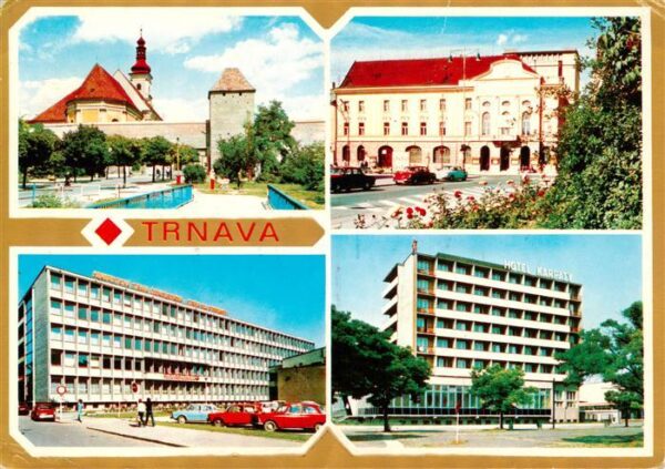 Trnava Slovakia Mestske hradby Divadlo pre deti a mladez Okresny narodny vybor H