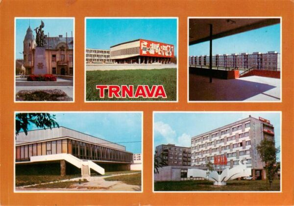 Trnava Slovakia Teilansichten Hochhaeuser Wohnsiedlung