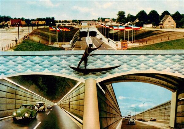 Rendsburg Strassentunnel unter dem Nord-Ostsee-Kanal