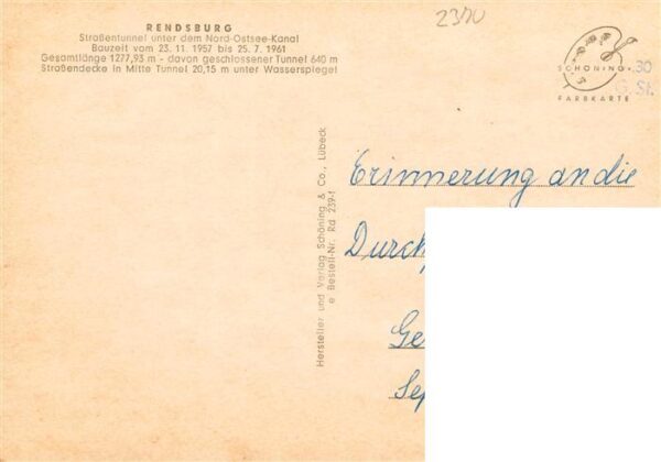 Rendsburg Strassentunnel unter dem Nord-Ostsee-Kanal – Bild 2