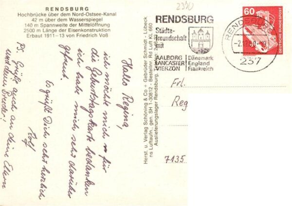 Rendsburg Hochbruecke ueber dem Nord-Ostsee-Kanal – Bild 2