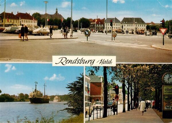 Rendsburg Paradeplatz Nord-Ostsee-Kanal Dampfer Jungfernstieg