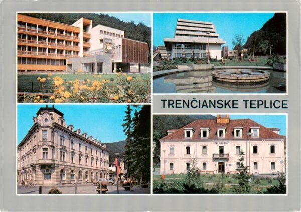 Trencianske Teplice Bad Trencsenteplicz SK Teilansichten Kurhotel Brunnen