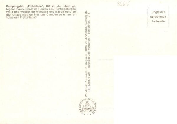 Fichtelberg Fichtelgebirge Bayreuth Campingplatz Fichtelsee Hallenbad Brueder am – Bild 2