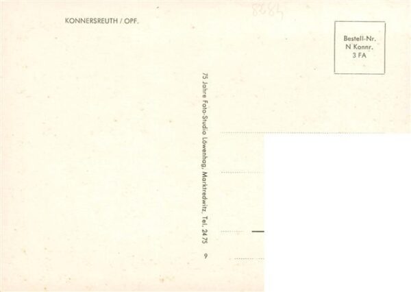 Konnersreuth Oberpfalz Ortseinfahrt Blick zur Kirche – Bild 2