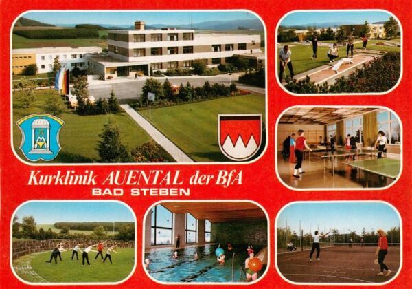 Bad Steben Kurklinik Auental der BfA Sportgymnastik Minigolf Tischtennis Tennis