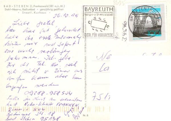 Bad Steben Staatliches Kurhaus – Bild 2