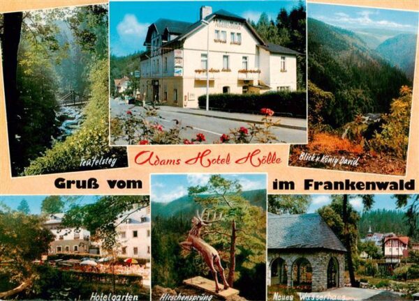 Hoelle Bad Steben Hoellental Adams Hotel Landschaftspanorama Frankenwald Teufels