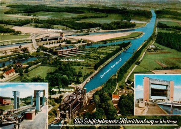 Waltrop Schiffshebewerke Henrichenburg Neues und Altes Hebewerk Rhein Herne Kana