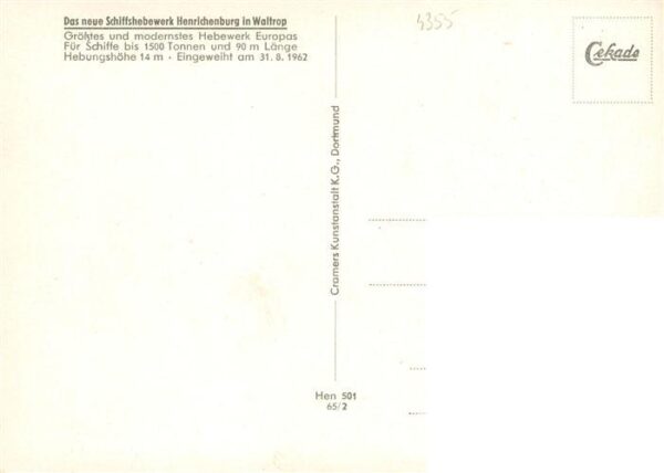 Waltrop Neues Schiffshebewerk Henrichenburg – Bild 2