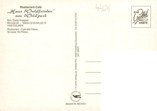 Duelmen Haus Waldfrieden am Wildpark Gastraeume – Bild 2