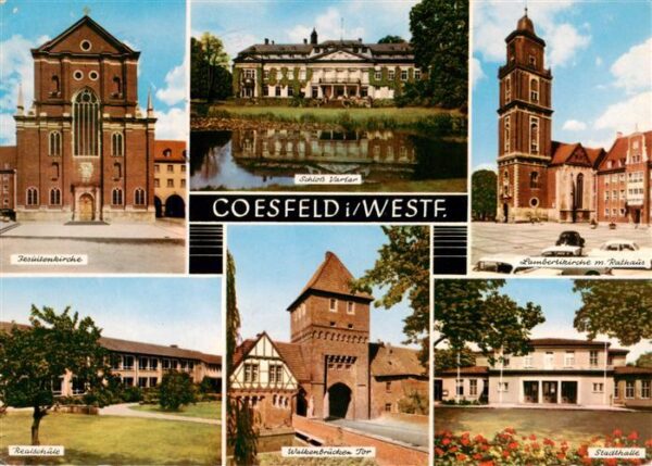 Coesfeld Jesuitenkirche Realschule Schloss Valar Walkenbruecken Tor Lambertikirc