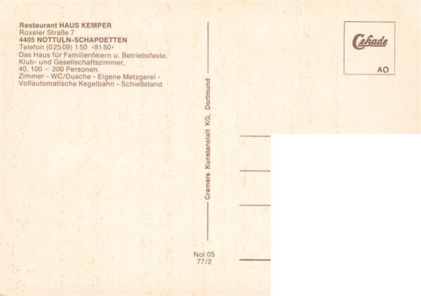 Schapdetten Restaurant Haus Kemper – Bild 2