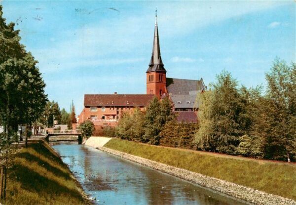 Gronau  Westfalen Ev Stadtkirche am Kanal