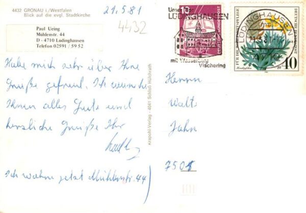 Gronau  Westfalen Ev Stadtkirche am Kanal – Bild 2