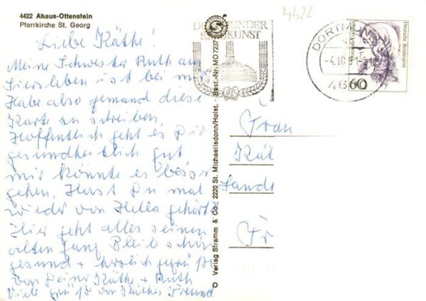 Ottenstein Ahaus NRW Pfarrkirche St Georg Inneres Gasthaus – Bild 2