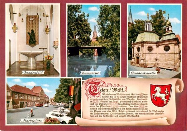 Telgte Warendorf Gnadenkapelle Gnadenbild Marktplatz Partie an der Ems Historie