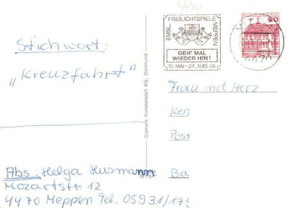 Meppen Ems Campingplatz Gustav Adolf Kirche Propstei Kirche Paulus Kirche Berufs – Bild 2