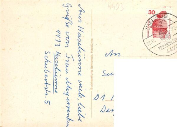 Haseluenne Kirchstrasse Ehrenmal Krankenhaus Schwimmbad Kirche – Bild 2