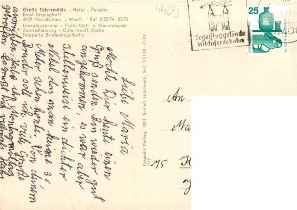 Hausduelmen Hotel Grosse Teichsmuehle Bar Gastraum Muehle – Bild 2