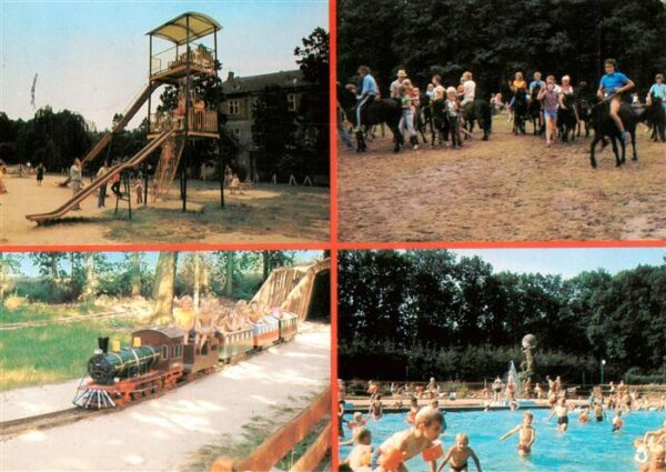Haren Ems Ferienzentrum Schloss Dankern Reiten Freibad Rutsche Parkbaehnle