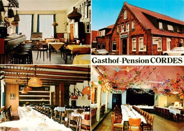 Sievern Gasthof Pension Cordes Gastraum Festsaal