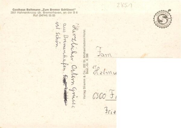 Hahnenknoop Loxstedt Bremerhaven Gasthof Bathmann Zum Bremer Schluessel Garten – Bild 2