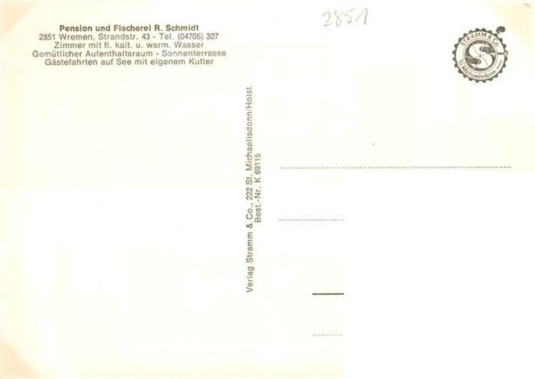 Wremen Pension Schmidt Fischerkutter – Bild 2