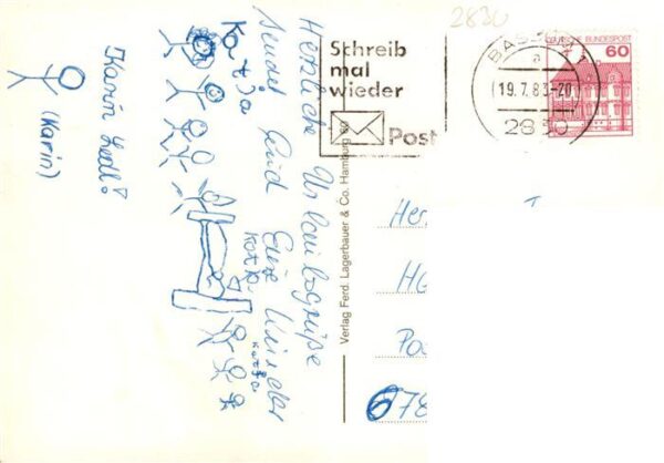 Bassum Strassenpartien Kirche Sportschule Tierpark Freudenburg Freibad – Bild 2