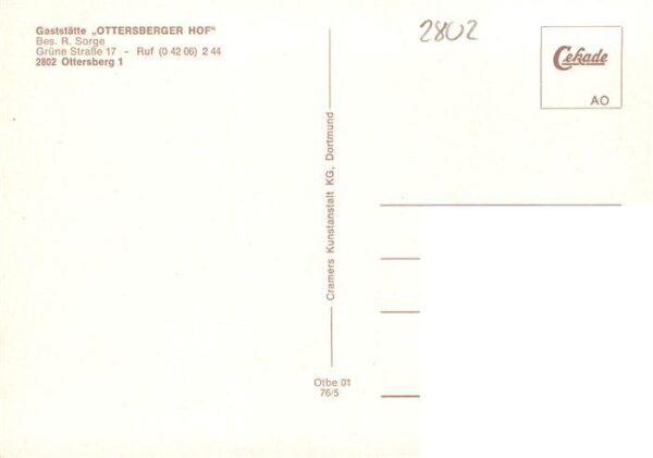 Ottersberg Bremen Gaststaette Ottersberger Hof Gastraum Festsaal – Bild 2