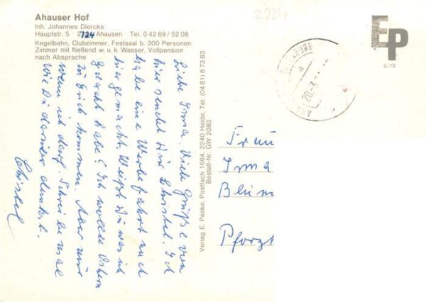 Ahausen Bremen Ahauser Hof Restaurant Festsaal – Bild 2