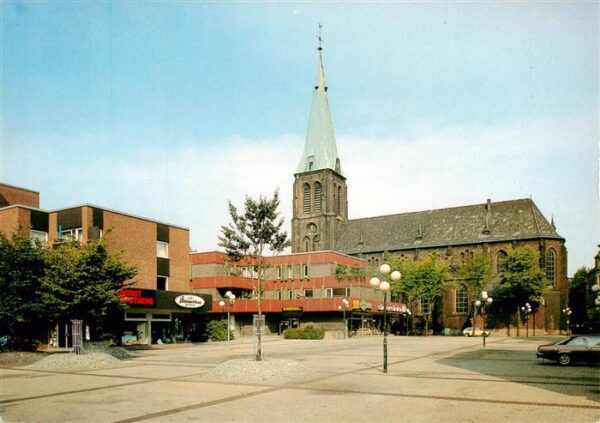 Herten  Westfalen Marktplatz Kirche