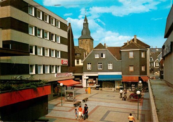 Hattingen  Ruhr Langenbergerstrasse und Glockenturm