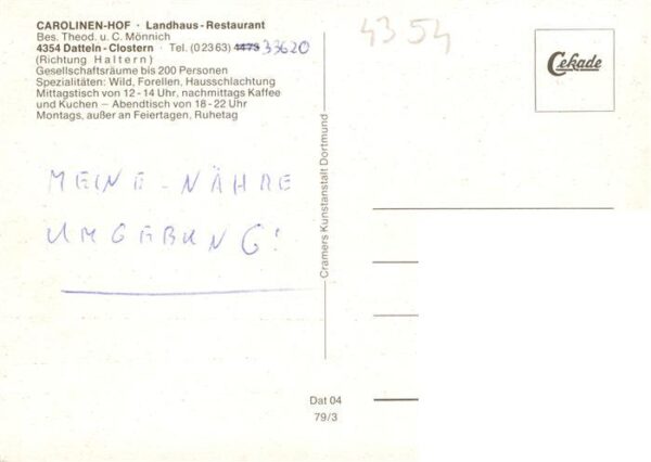 Clostern Carolinen-Hof Landrestaurant Café – Bild 2