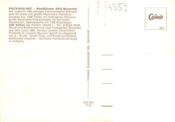 Sythen Haltern Europahof Prickingshof Westfaelischer EWG-Musterhof – Bild 2
