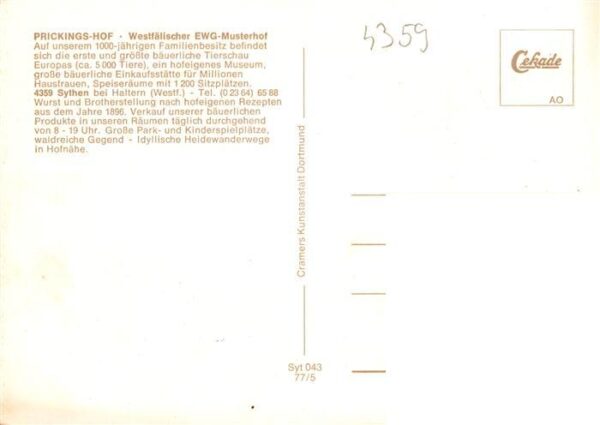 Sythen Haltern Prickingshof EWG Musterhof mit Besichtigungsstall und baeuerliche – Bild 2