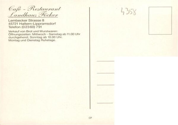 Lippramsdorf Café Restaurant Landhaus Foecker – Bild 2