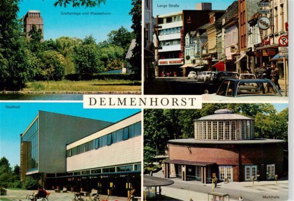 Delmenhorst Graftanlage Wasserturm Lande Strasse Stadtzentrum Markthalle Stadtba