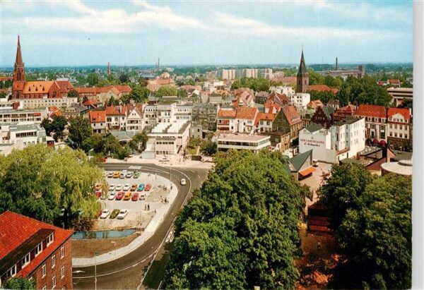 Delmenhorst Panorama Blick vom Wasserturm auf die Innenstadt