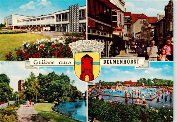 Delmenhorst Kurhaus Park Fussgaengerzone Freibad