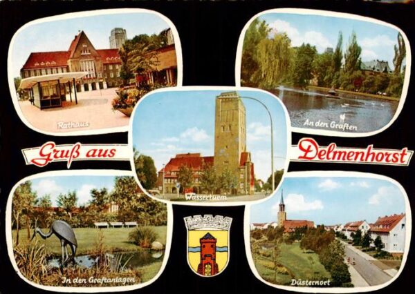 Delmenhorst Rathaus Wasserturm An den Graften In den Graftanlagen Duesternort